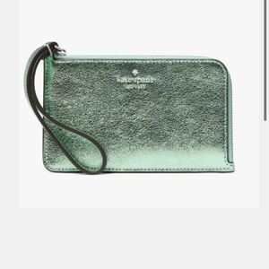 Kate Spade Metallic Seawater Wristlet